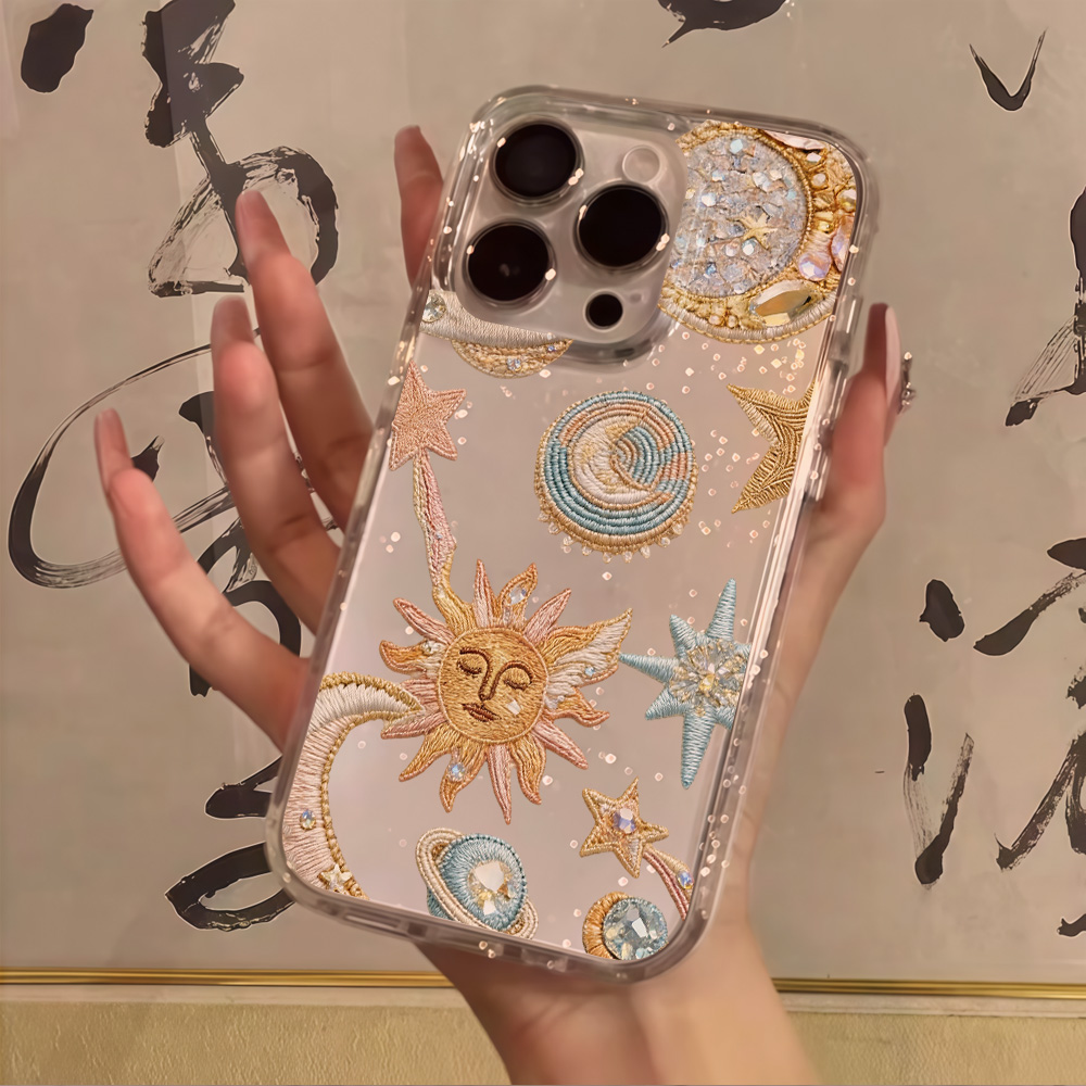 Clear Shockproof Bumper Case - Custodia Morbida Antiurto Creativa con Glitter