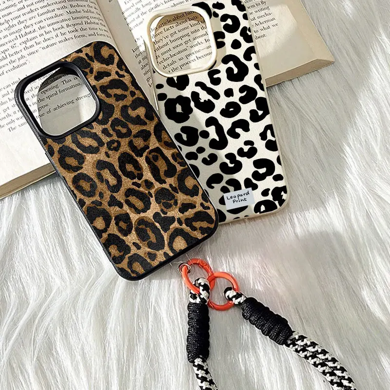 Vintage Floral Pattern Soft Case - Custodia Vintage con Motivo Leopardato per