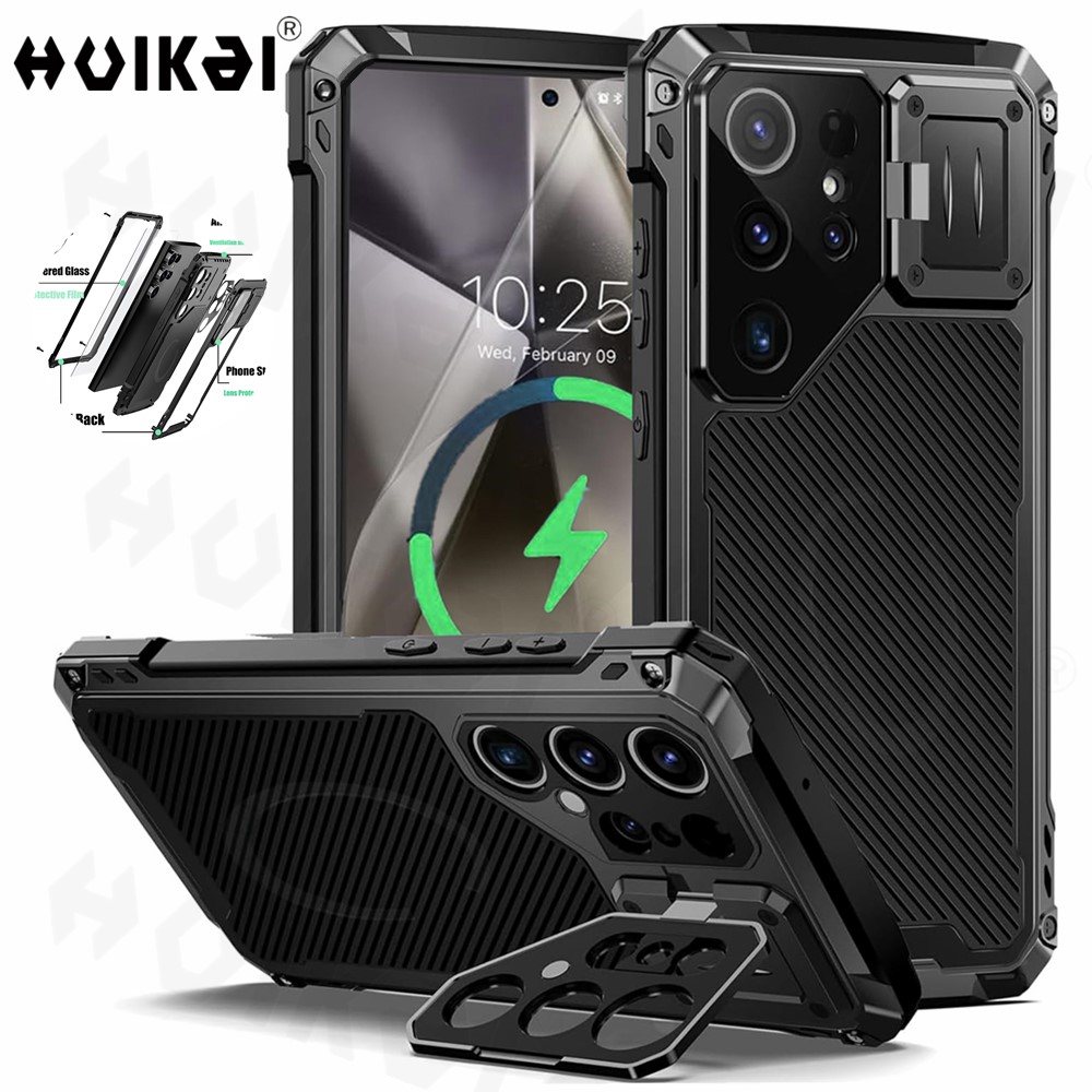 Heavy Duty 360 Full Body Protective Case - Custodia per Samsung Galaxy S24 Ultra