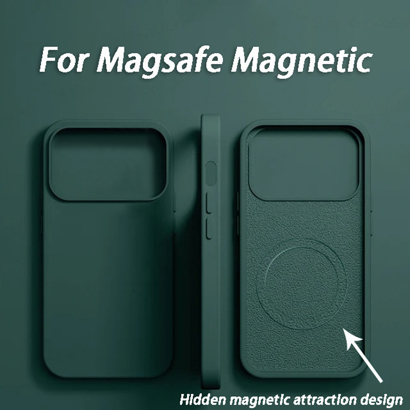 Liquid Silicone Magnetic Phone Case - Custodia Protettiva di Lusso in Silicone