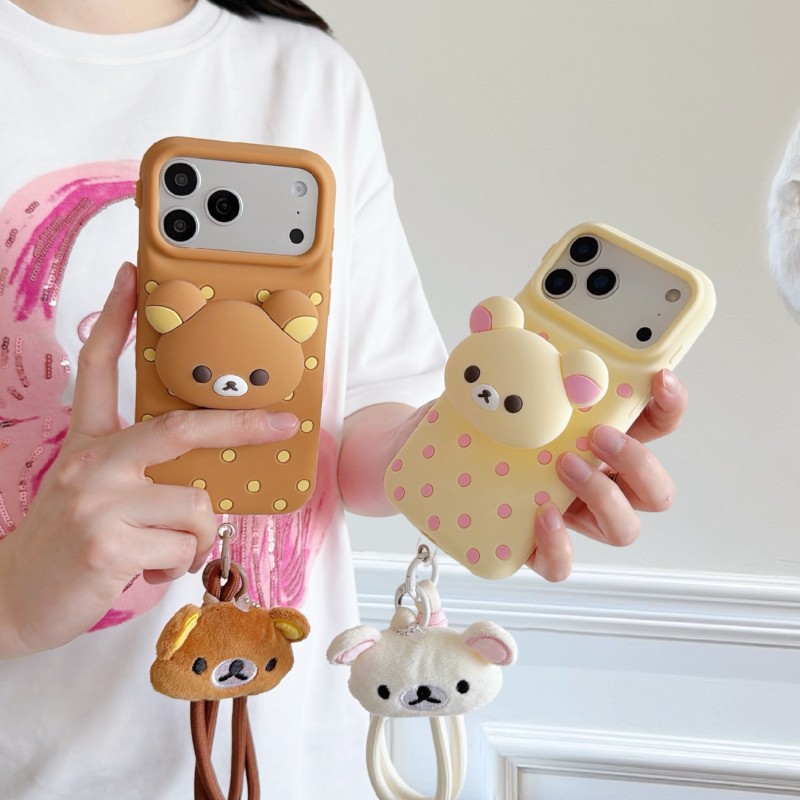 Custodia per telefono in silic - Cute Cartoon Wrist Strap Silicone Case recensione e prezzo